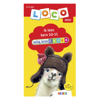 Loco Leerspellen Loco Mini - Boekje - Veilig leren lezen - Ik lees - Kern 10-11 - 6-7 jaar