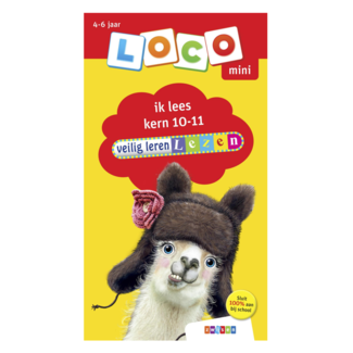 Loco Leerspellen Mini Loco - Boekje - Veilig leren lezen - Ik lees - Kern 10-11 - 6-7 jaar