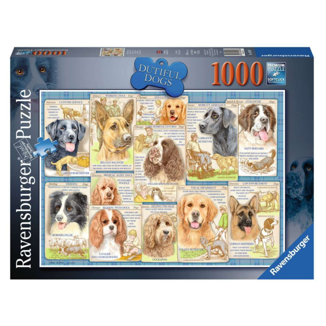 Ravensburger Puzzel - Trouwe honden - 1000st.