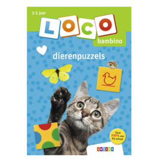 Loco Leerspellen Loco Bambino - Boekje - Dierenpuzzels - 3-5 jaar