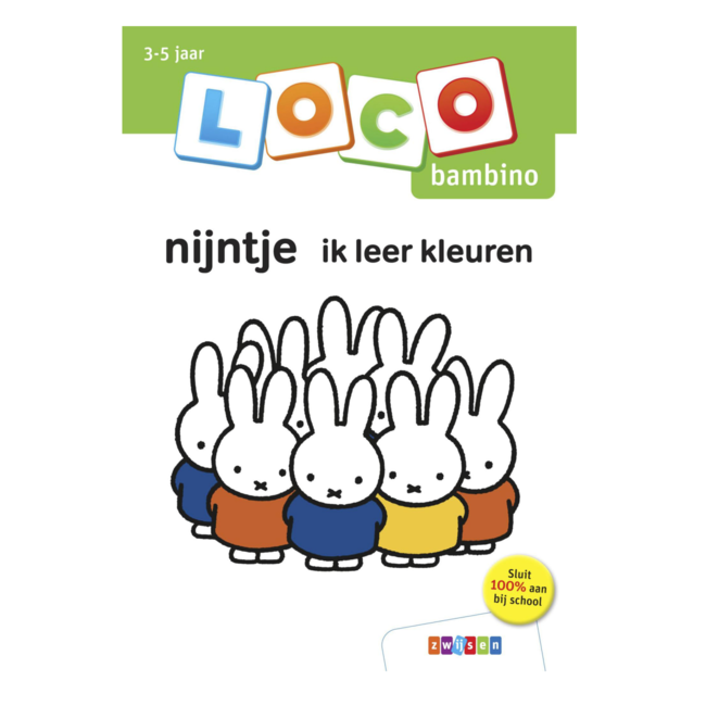 Loco Leerspellen Loco Bambino - Boekje - Nijntje - Ik leer kleuren - 3-5 jaar