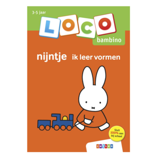 Loco Leerspellen Loco Bambino - Boekje - Nijntje - Ik leer vormen - 3-5 jaar