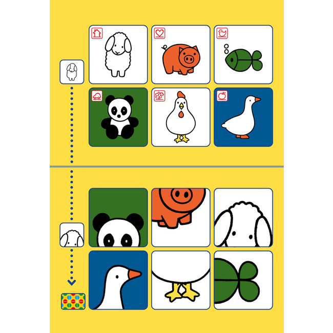 Loco Leerspellen Loco Bambino - Boekje - Nijntje - Ik leer vormen - 3-5 jaar