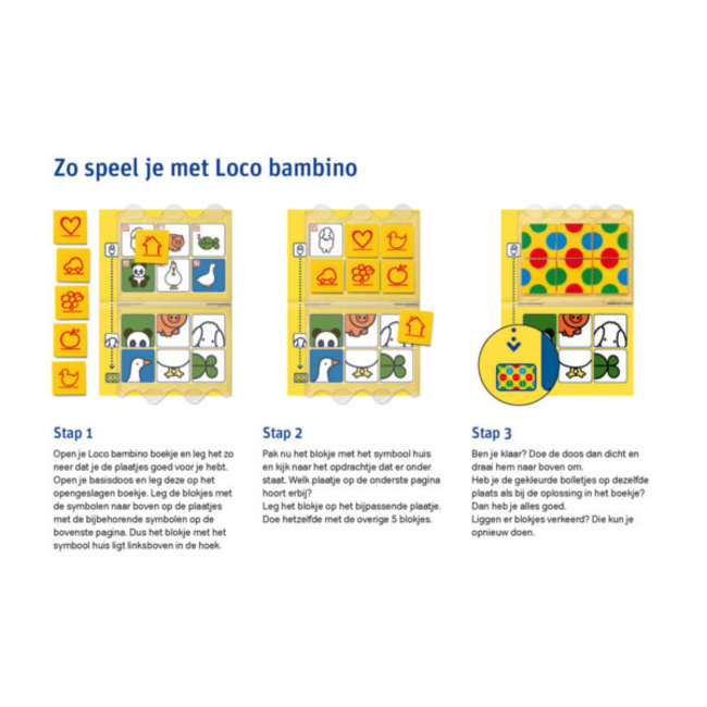 Loco Leerspellen Loco Bambino - Boekje - Nijntje - Ik leer vormen - 3-5 jaar