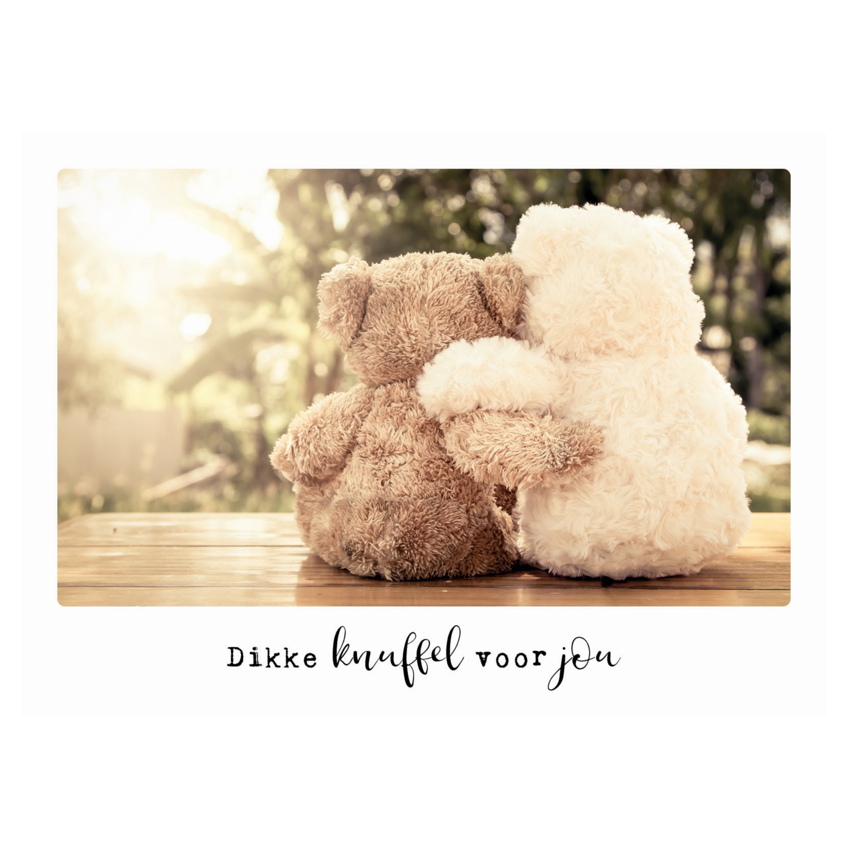 Kaart - Eco Cards - Dikke knuffel voor jou - ECLT19