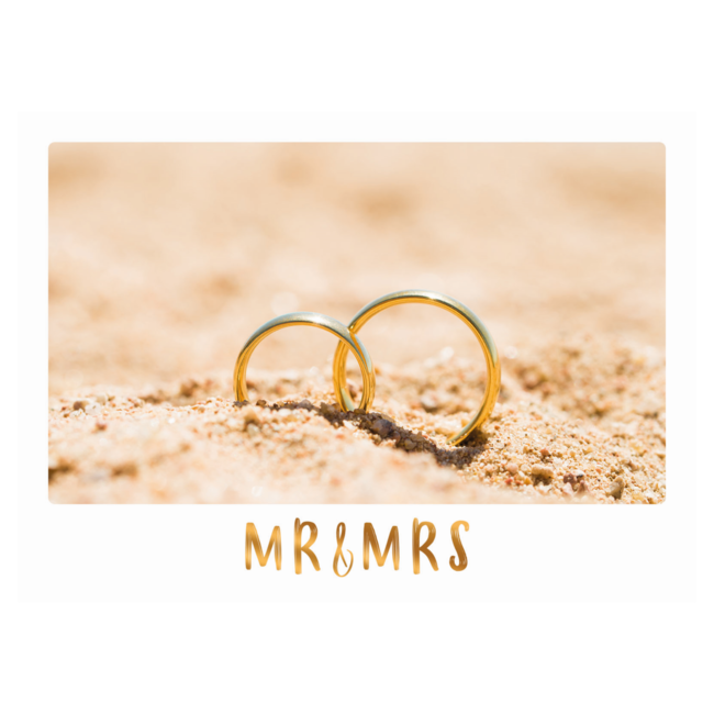 Artige Kaart - Eco Cards - Mr & Mrs - ECLT38