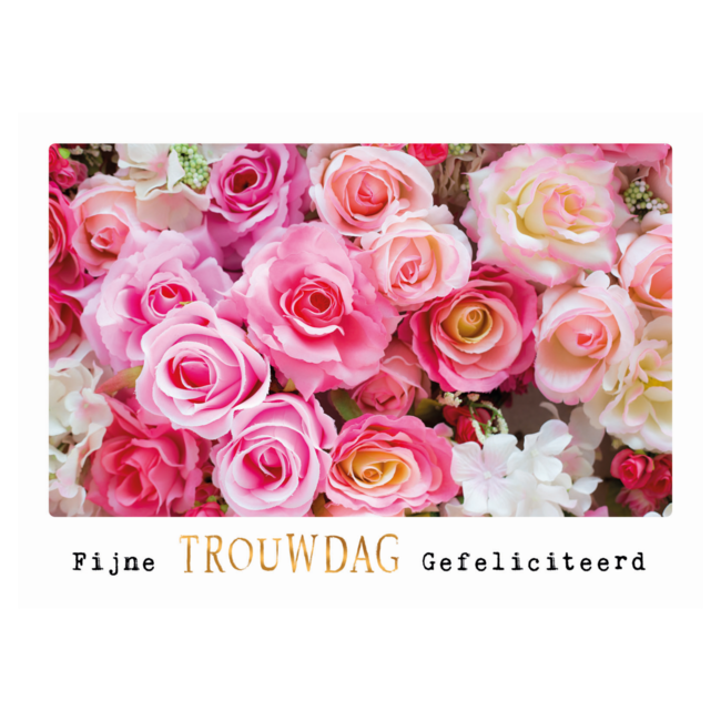 Artige Kaart - Eco Cards - Fijne trouwdag, gefeliciteerd - ECLT39