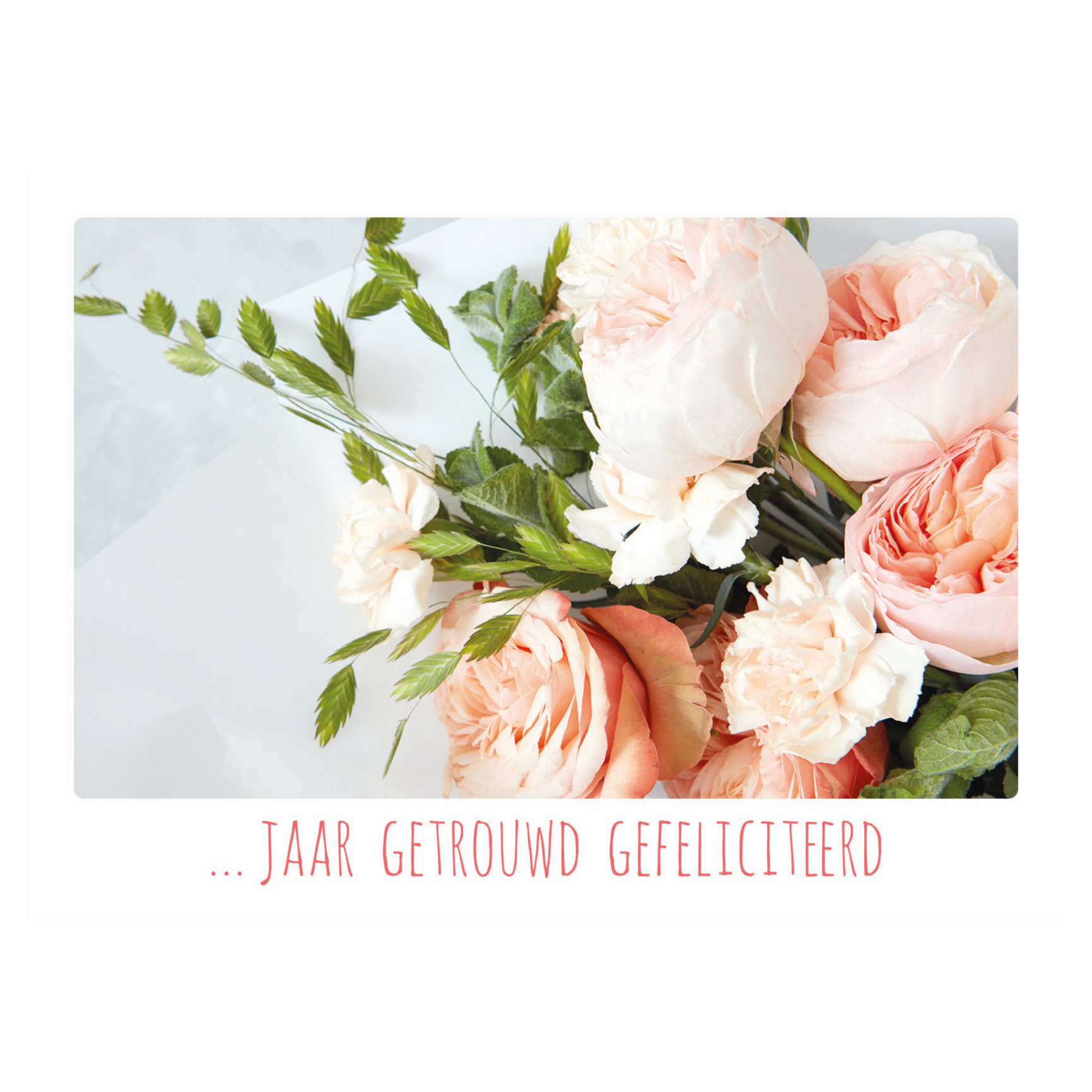 Kaart - Eco Cards - ... jaar getrouwd, gefeliciteerd - ECLT40