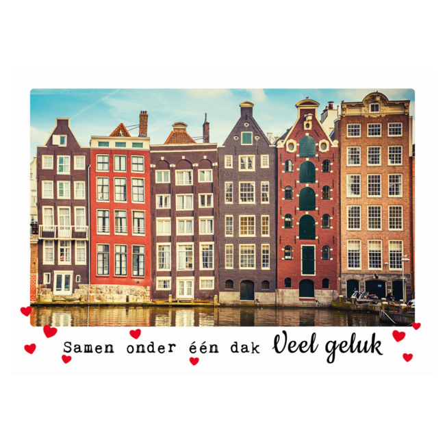 Artige Kaart - Eco Cards - Samen onder één dak, veel geluk - ECLT44