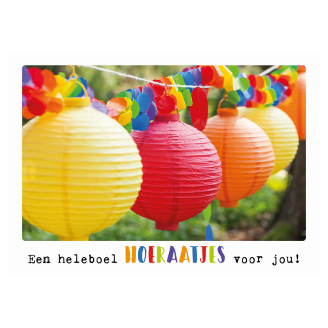 Artige Kaart - Eco Cards - Een heleboel hoeraatjes voor jou! - ECLT62