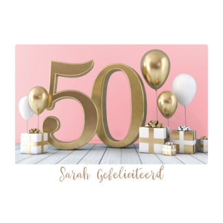 Artige Kaart - Eco Cards - Sarah gefeliciteerd - ECLT63