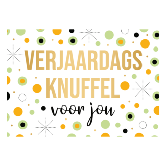 Artige Kaart - Daisy - Verjaardagsknuffel voor jou - DSY047