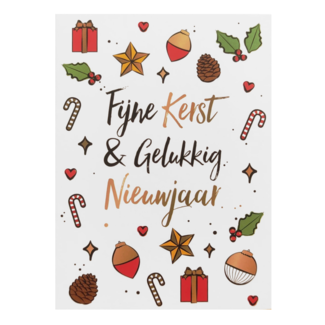 Artige Kaarten - Kerst, nieuwjaar - 8st. - KJB001 - 109x148mm