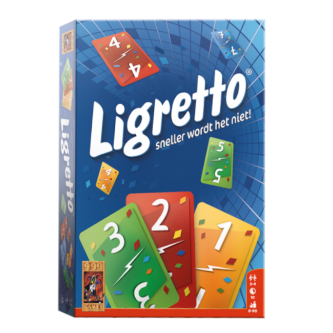 999 Games Spel - Ligretto - Blauw - 8+