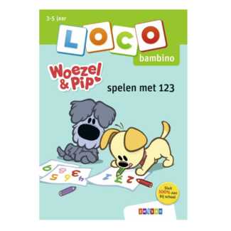 Loco Leerspellen Loco Bambino - Boekje - Woezel en Pip - Spelen met 123 - 3-5 jaar