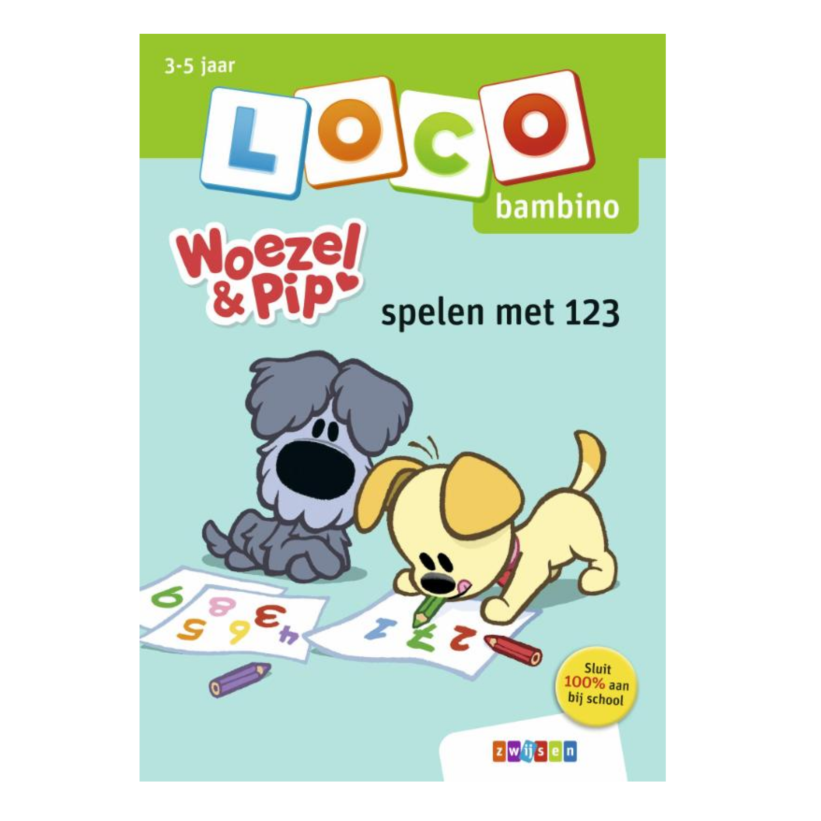 Loco Bambino - Boekje - Woezel en Pip - Spelen met 123 - 3-5 jaar
