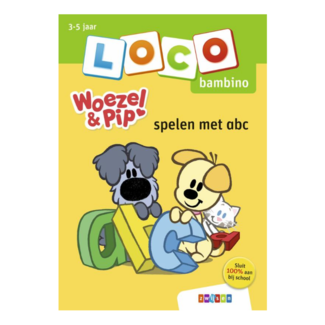 Loco Leerspellen Loco Bambino - Boekje - Woezel en Pip - Spelen met abc - 3-5 jaar
