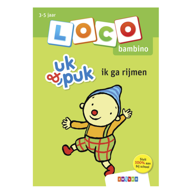 Loco Leerspellen Loco Bambino - Boekje - Uk & Puk - Ik ga rijmen - 3-5 jaar