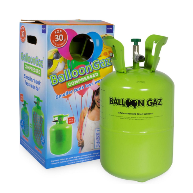 Folat Helium tank - Balloongaz - Voor 30 ballonnen van 23cm