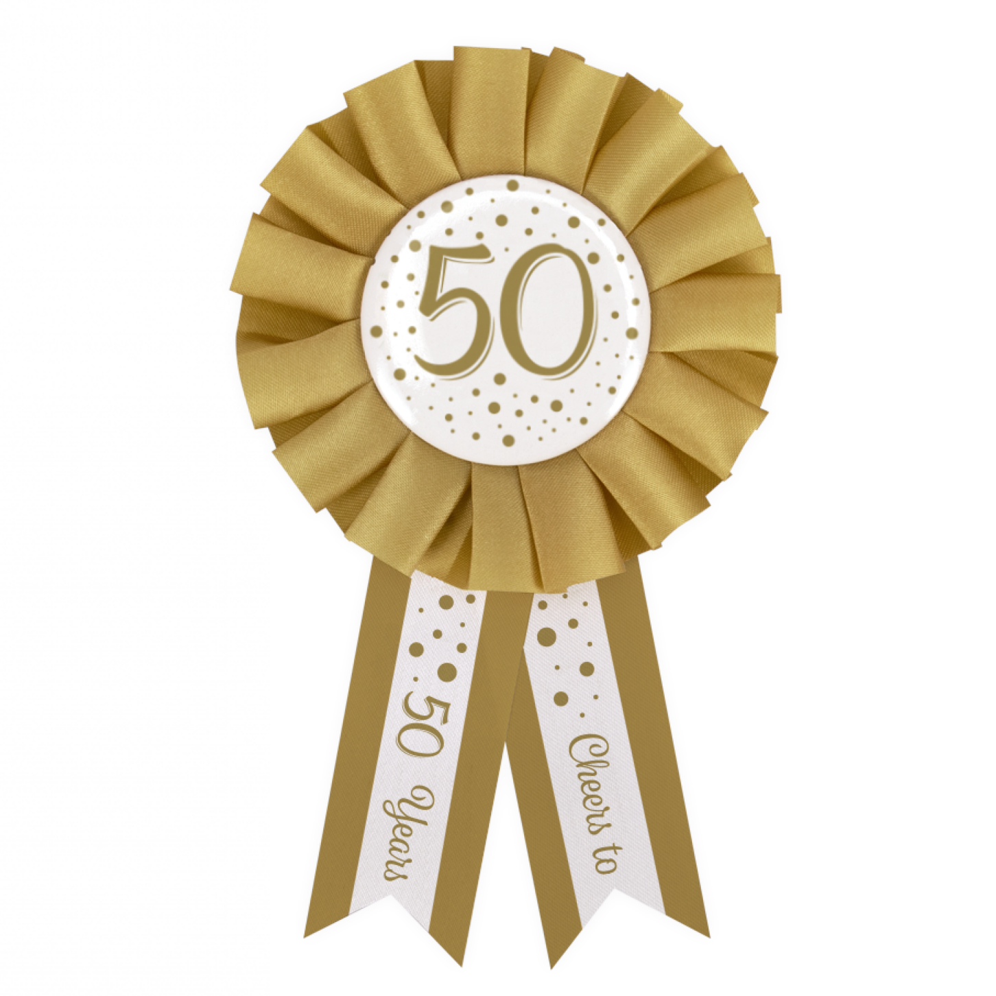 Rozet - 50 jaar - Goud, wit