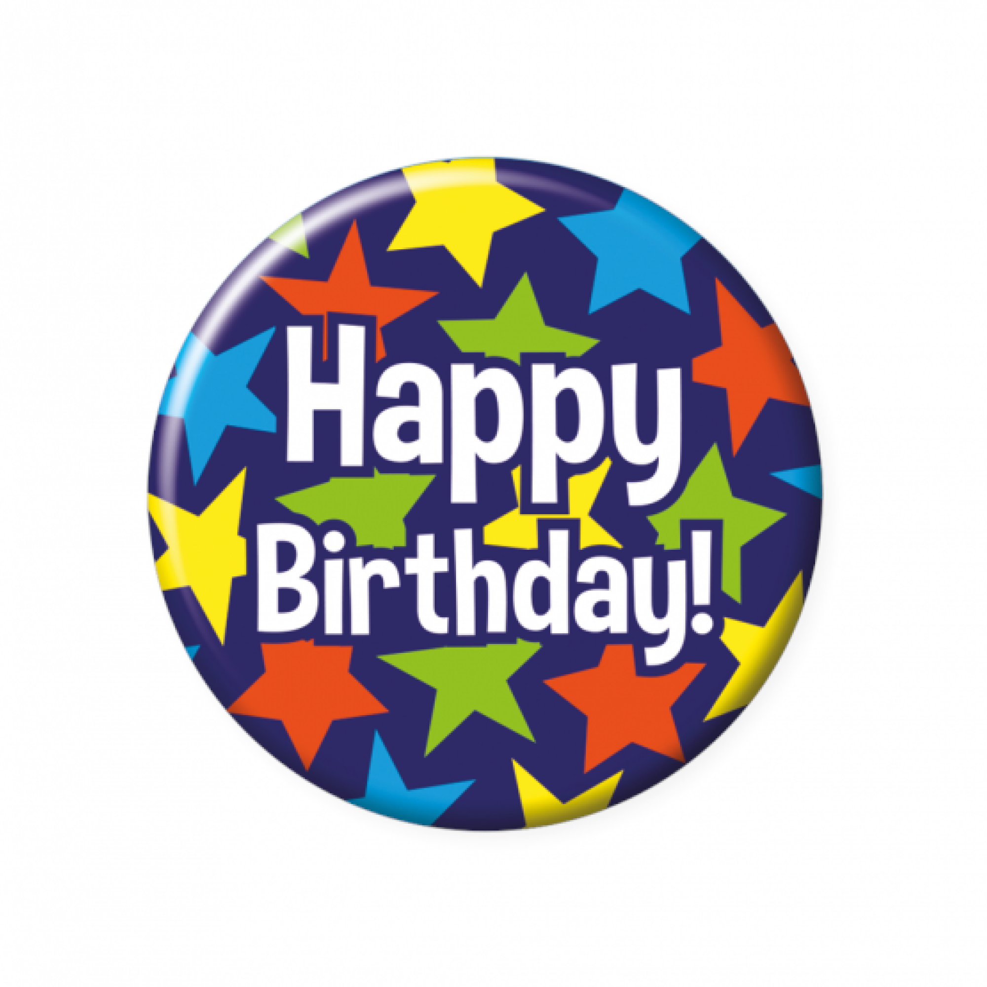 Button - Happy Birthday - Klein