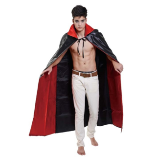 Comedia Dracula - Cape - Zwart, rood - 142cm