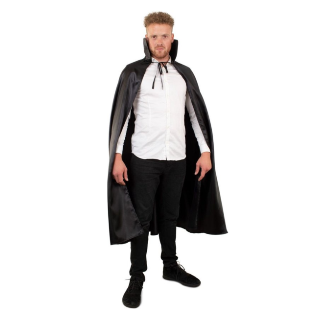 PartyXplosion Cape - Zwart - volwassen