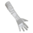 PartyXplosion Handschoenen - Wit - Satijn - 48 cm