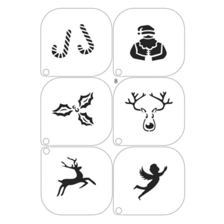 Grimas Schminksjablonen - Kerst - nr.8