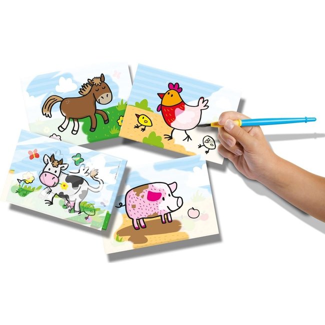 SES Kleuren met water - Boerderijdieren