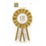 Paperdreams Rozet - 18 jaar - Goud, wit