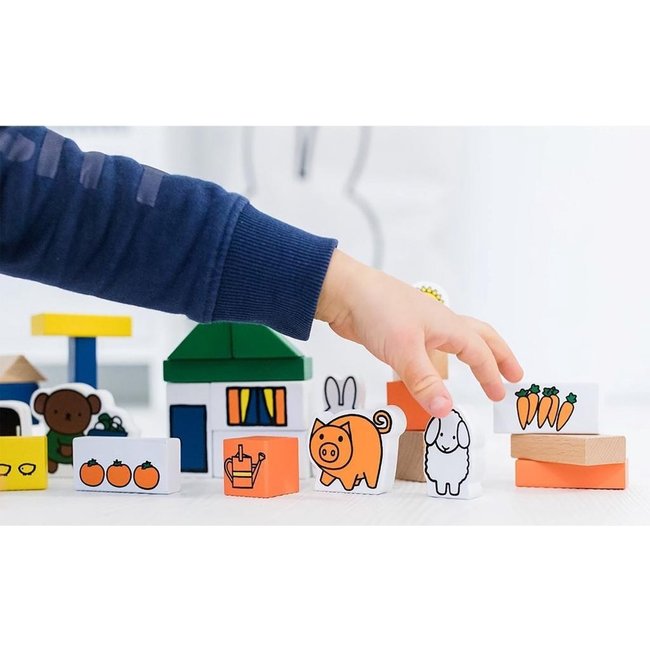 Bambolino Toys Blokken - Nijntje - Boerderij -  28dlg.