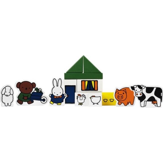 Bambolino Toys Blokken - Nijntje - Boerderij -  28dlg.