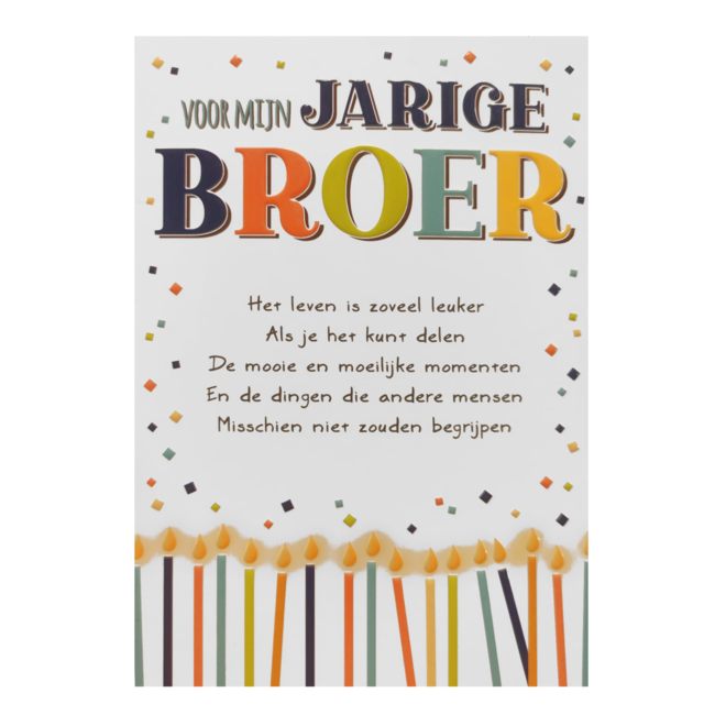 Artige Kaart - Intense - Jarige Broer - TE045-D