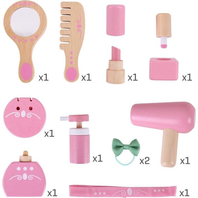 BigJigs Make-up set - Hout - In beautycase - 11dlg.