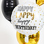 Folat Folieballon - Happy happy happy birthday - 45 cm - Zonder vulling