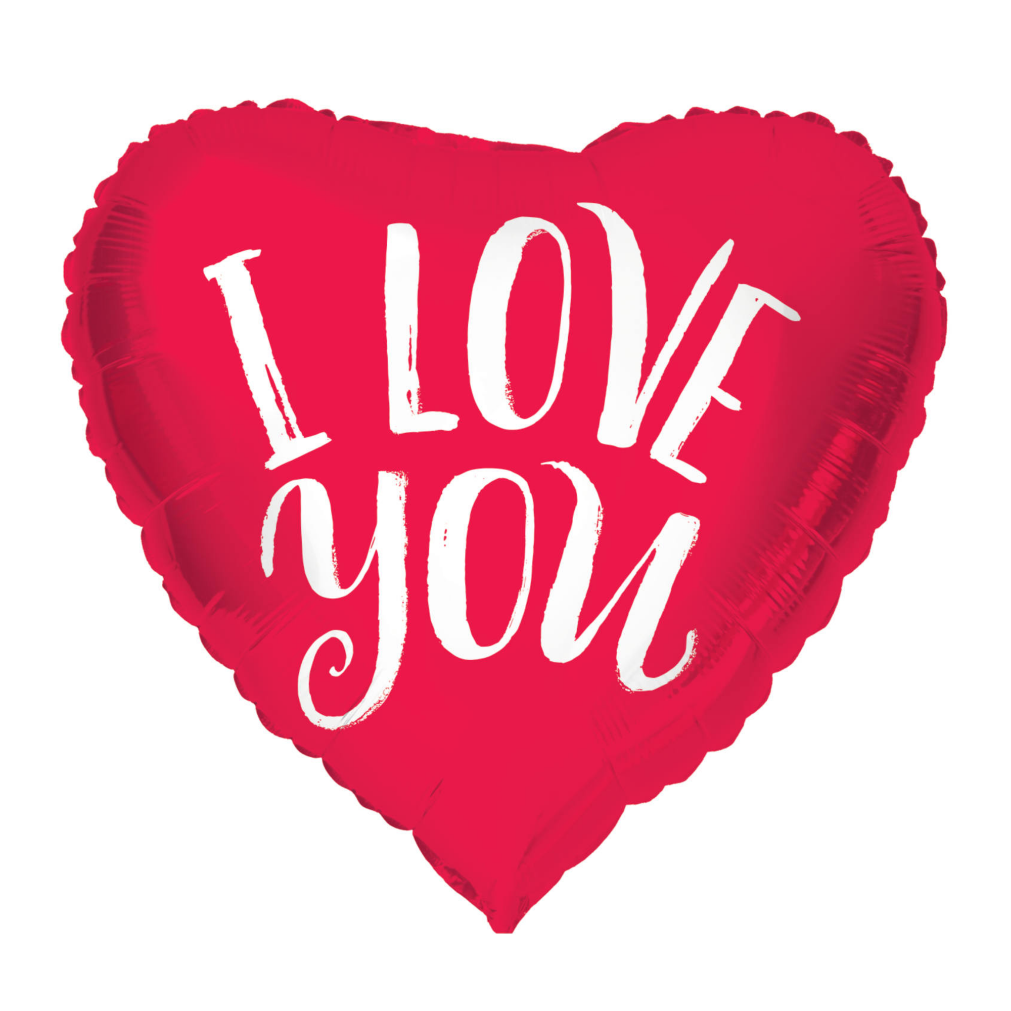 Folieballon - Hart - I love you - 45 cm - Zonder vulling