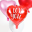 Folat Folieballon - Hart - I love you - 45 cm - Zonder vulling