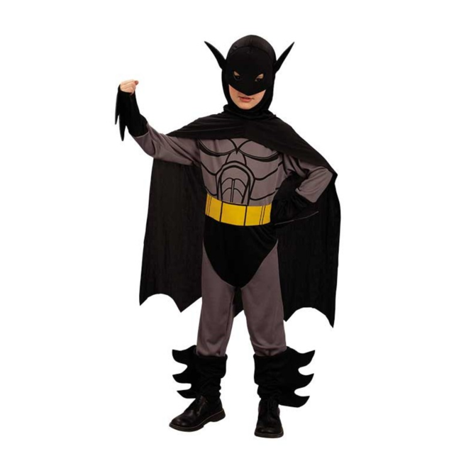 Haza-Witbaard Batman - Kostuum - 3dlg. - mt.122/140