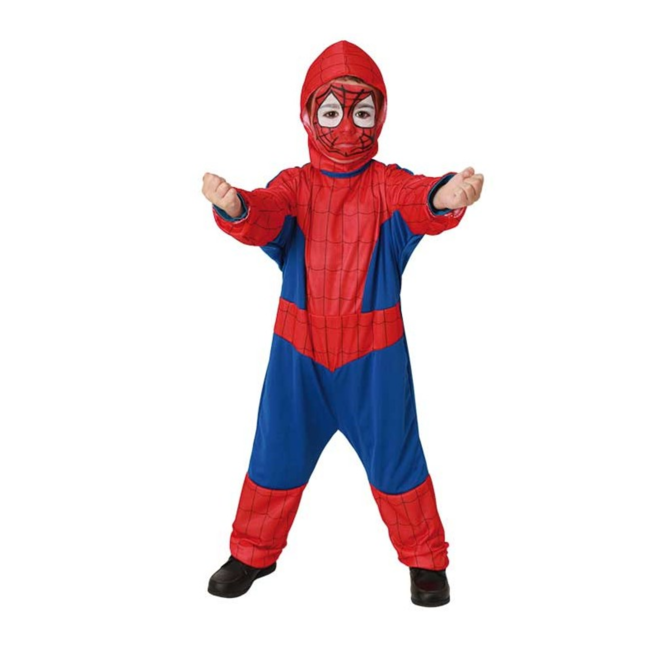 Haza-Witbaard Kostuum - Spinnenman - 2dlg. - mt.122/140