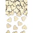 PartyXplosion Confetti - Hart - Hout - 2x2cm - 50st.