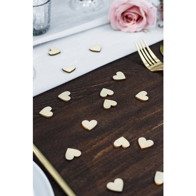 PartyXplosion Confetti - Hart - Hout - 2x2cm - 50st.