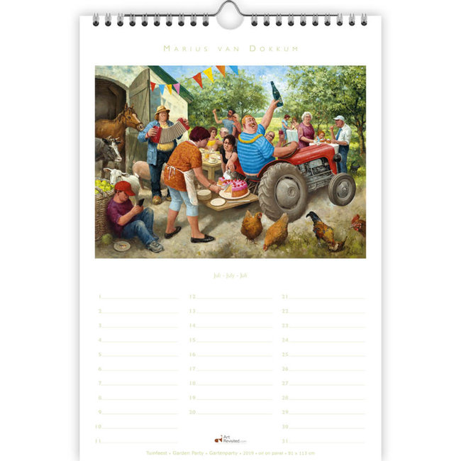 Comello Verjaardagskalender - Marius van Dokkum - Turbo - A4