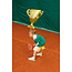 PartyXplosion Folieballon - Cup 1 - Goud - 64x61cm - Zonder vulling