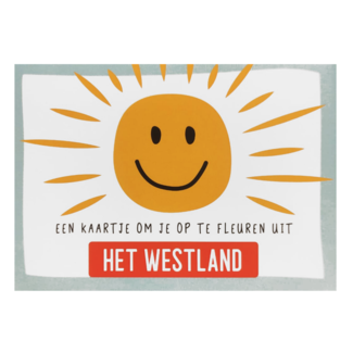 Artige Kaart - Groeten uit - Een kaartje om je op te fleuren uit het Westland- GRD010-A