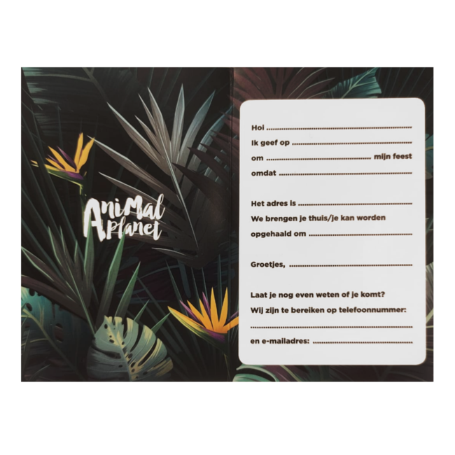 Interstat Uitnodigingskaarten - Alpaca - 6st.