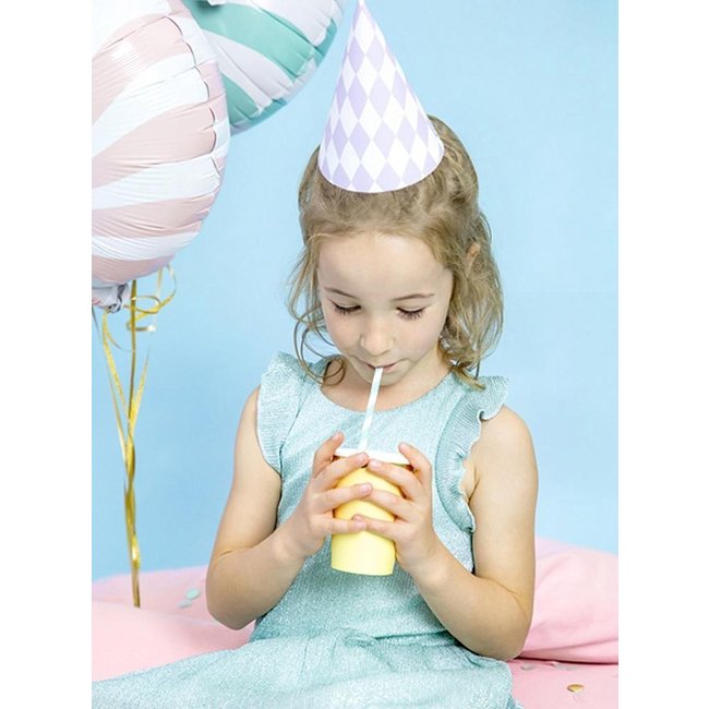 PartyXplosion Feesthoedjes - Pastel - 16cm - 6st.