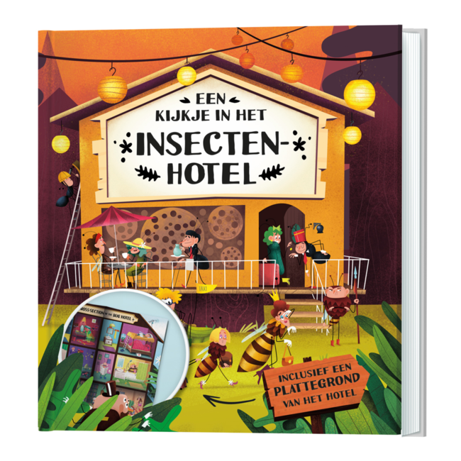 Lantaarn Boek - Een kijkje in het insectenhotel