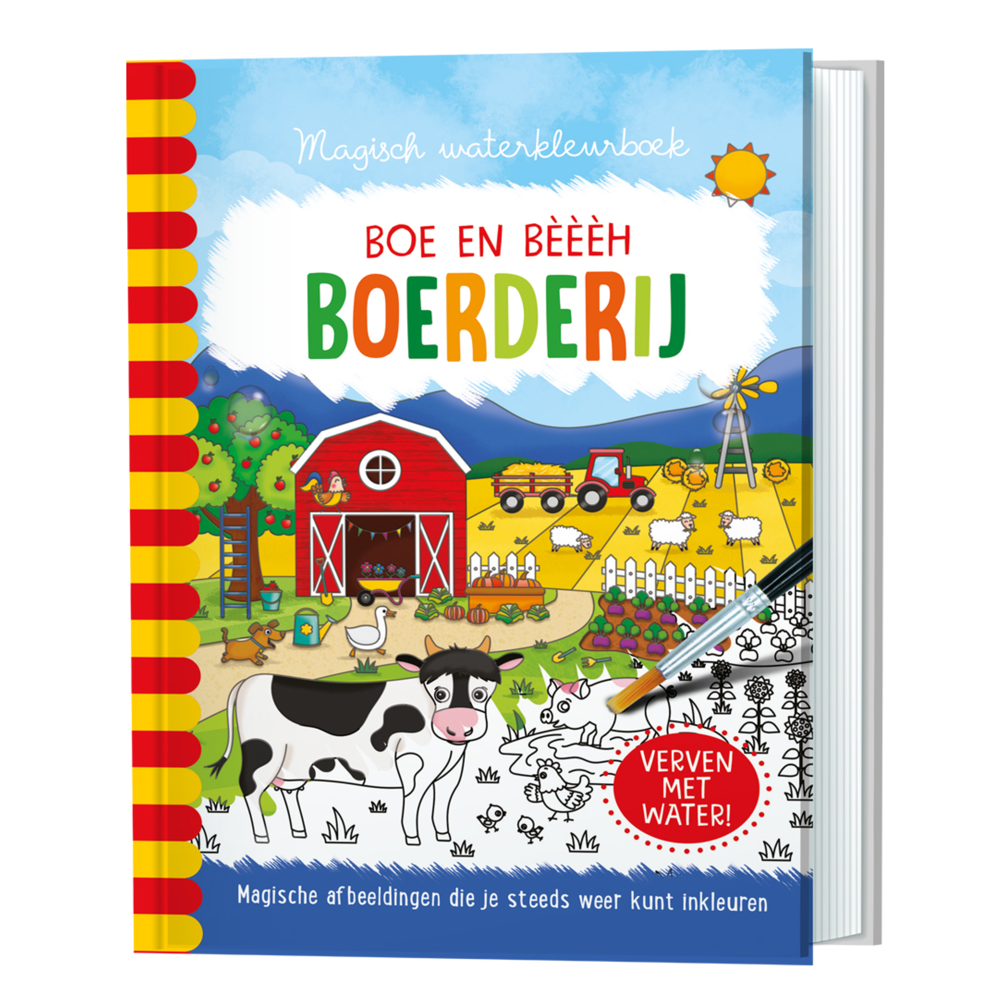 Boek - Magisch waterkleurboek - Boerderij