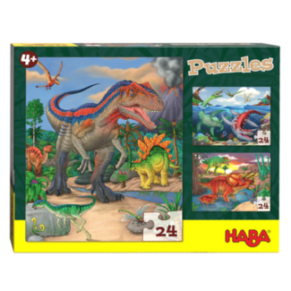 Haba Puzzel - Dinosaurus - 3x24st. - 4+